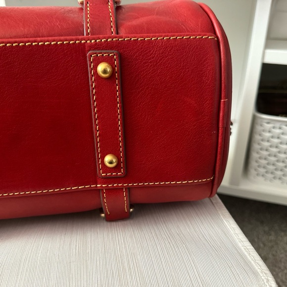NWT Dooney and Bourke Red Florentine Satchel - Picture 9 of 15